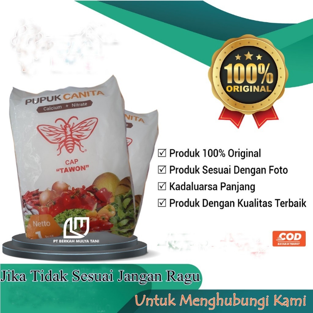 Pupuk Canita Cap Tawon Calsium + Nitrate Kalsium + Nitrat Kemasan 1 Kg