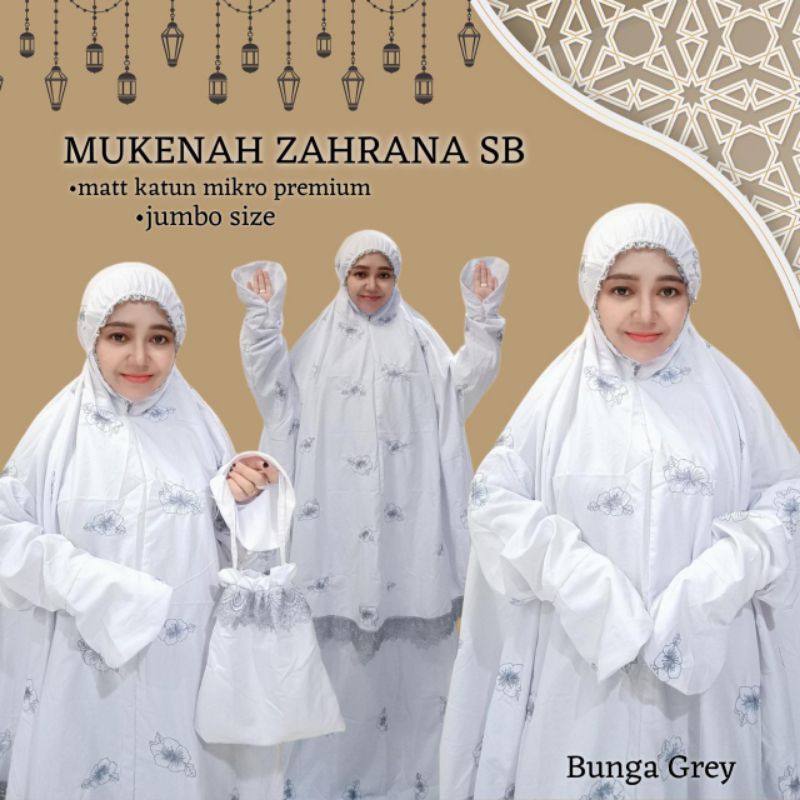 MUKENA ZAHRANA ATAS BAWAH STELAN BERLENGAN