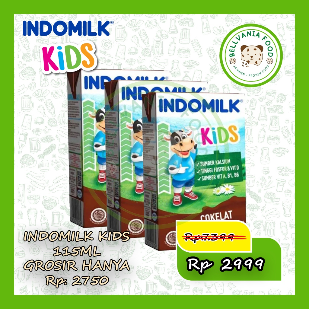 

Susu UHT Indomilk Kids 115 ml rasa Coklat / Strawberry