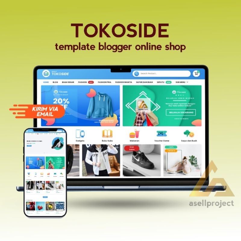 Tokoside Template Blogger Online Shop Premium | Buat Sendiri Tokomu di Blogspot