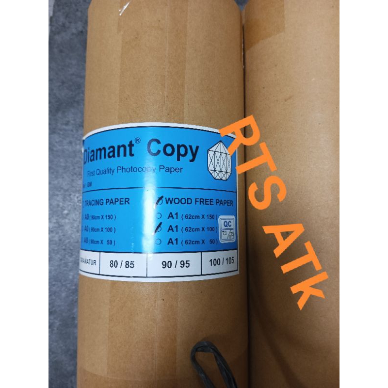 

kertas HVS rol diamant.A1 62 x 100meter.