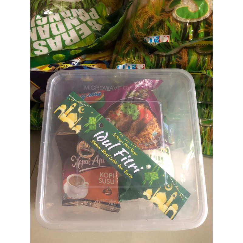 

paket sembako box hemat isi 4 macam paket munggahan paket sembako idul fitri