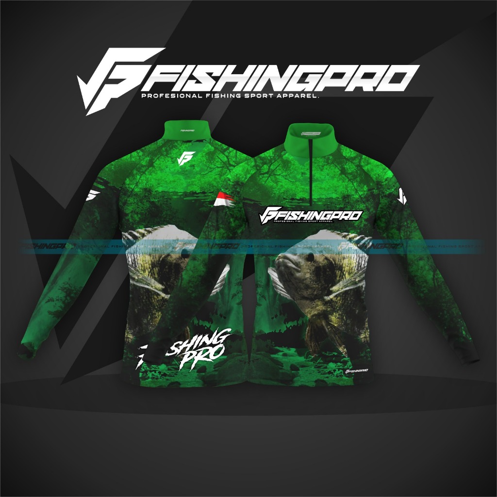 Jersey baju Mancing MUJAIR/NILA FishingPro Part 99 | Bahan anti UV