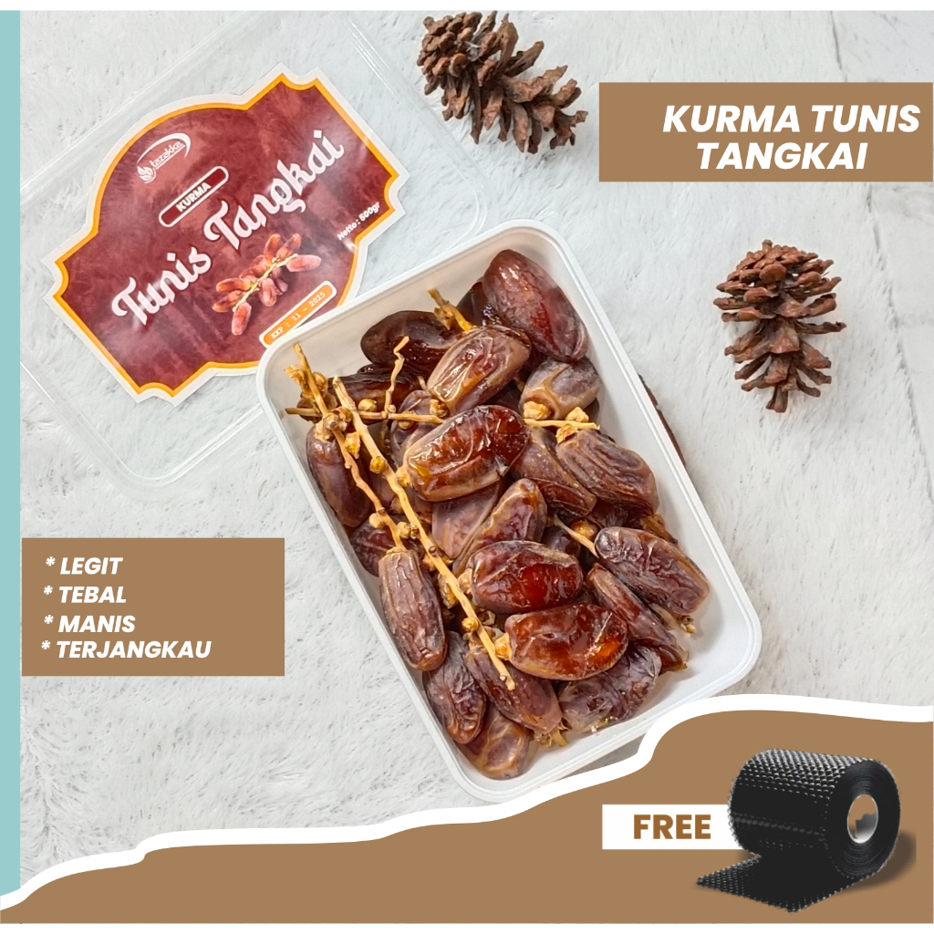 

Kurma Tunisia Tangkai Premium Segar Fresh Expired 2025 Tunis Basah Algerian Dates Kemasan Eceran Repack
