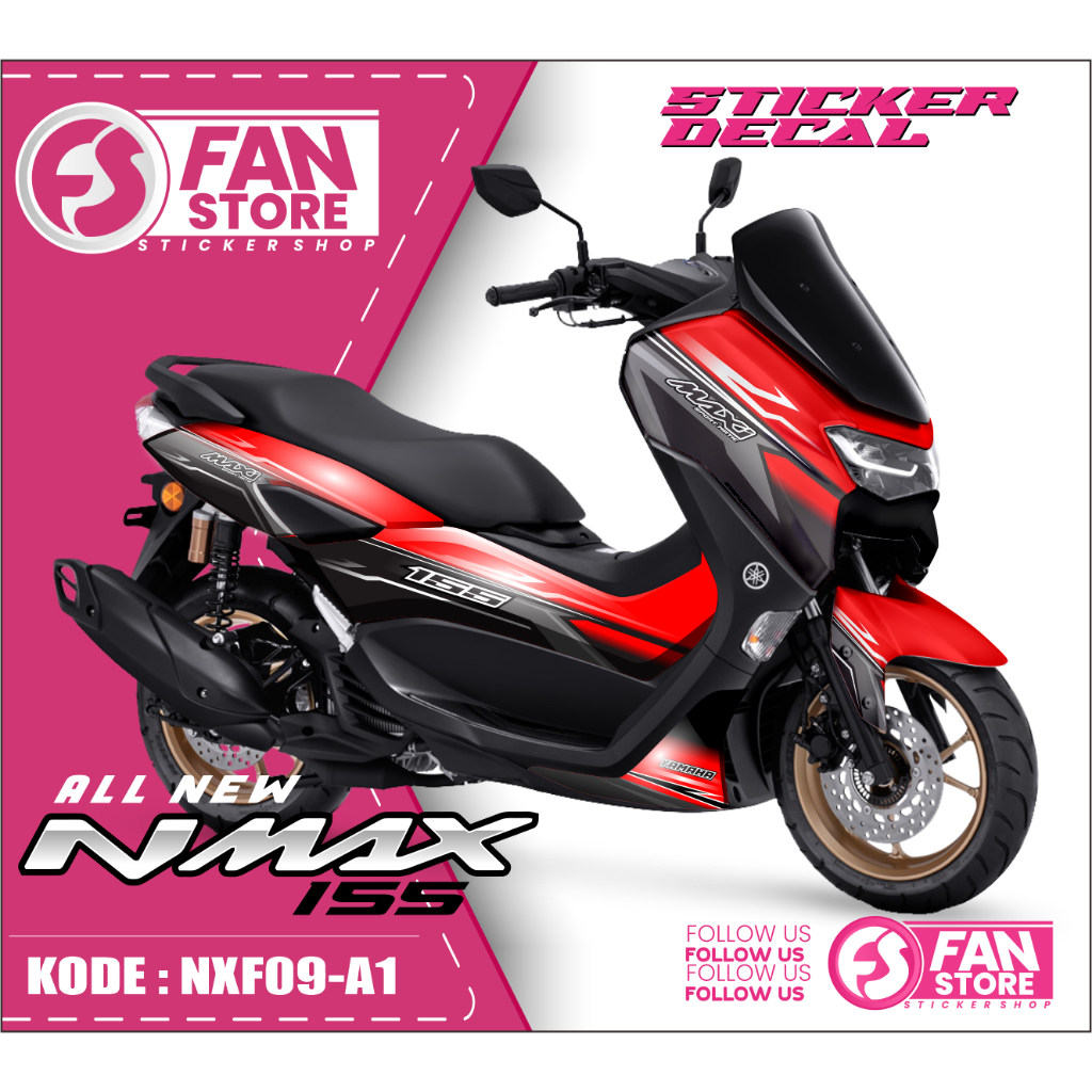 DECAL NMAX NEW 155 - STIKER FULL BLOK NMAX 2022 DEKAL NMAX - STICKER NMAX 2022