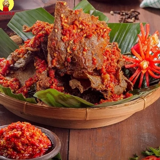 

COD NEWPRODUCT Mamafuji Dendeng Balado Kering Pedas Kriuk