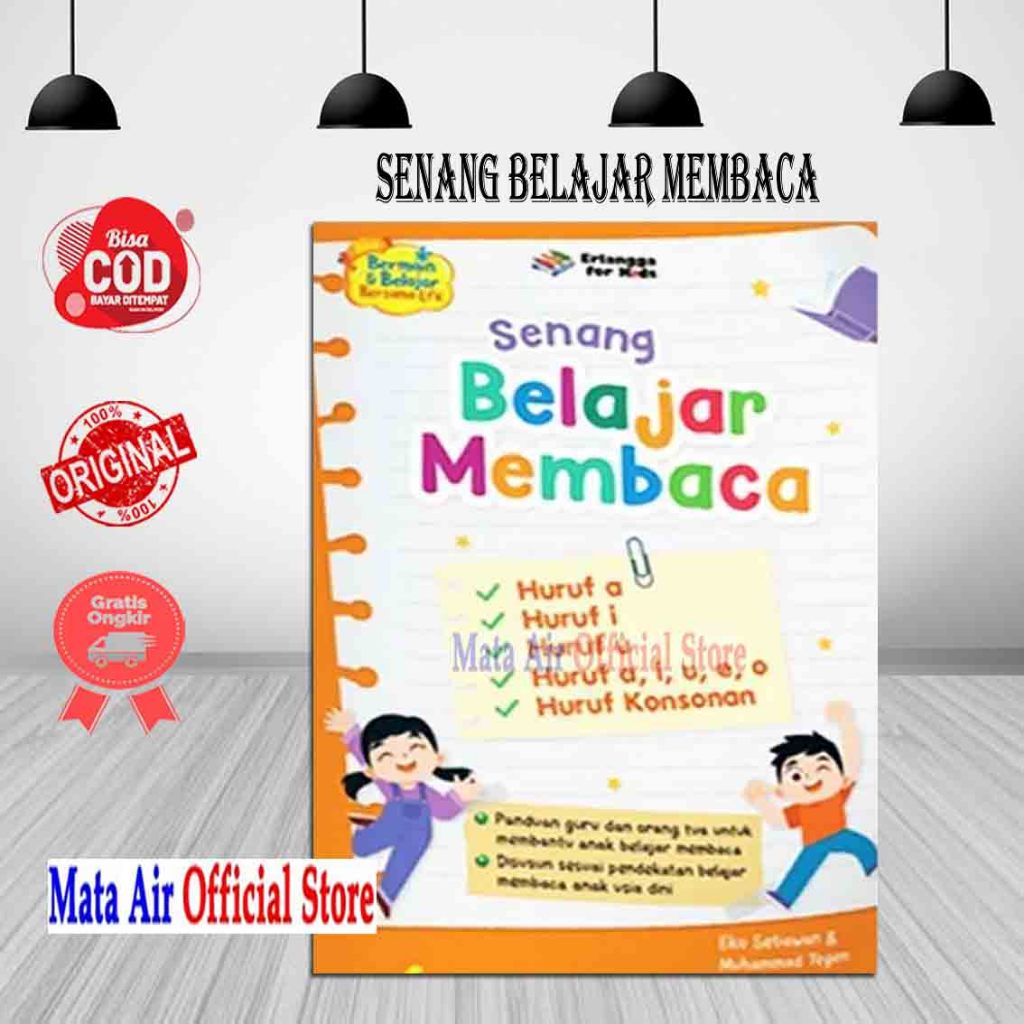 BEST SELLER ORIGINAL SENANG BELAJAR MEMBACA - ERLANGGA FOR KIDS