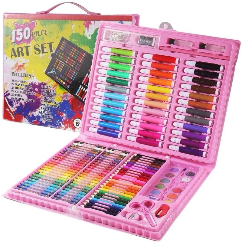 

Crayon Set 150 Pcs Pensil Warna Lengkap Alat Lukis Anak Krayon Anti Air