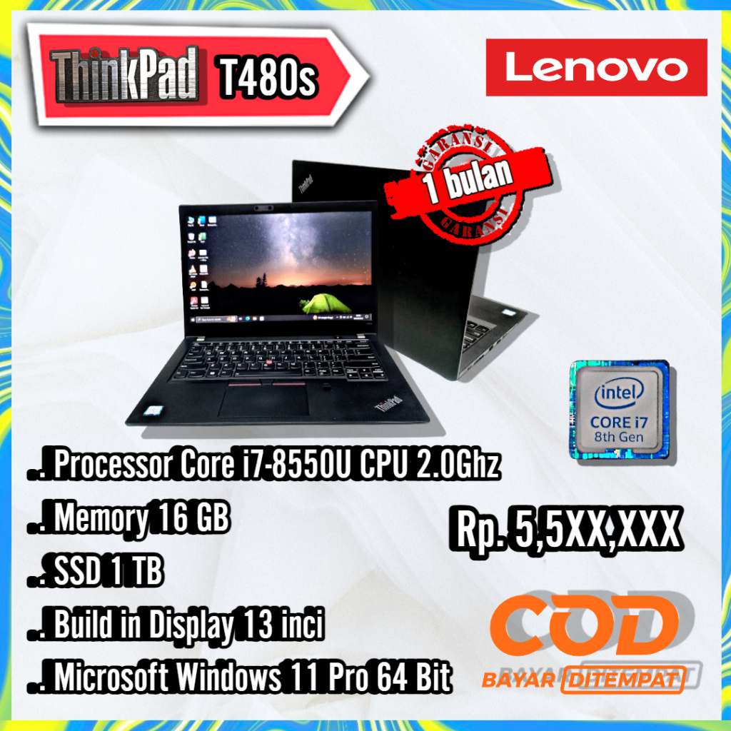 Laptop Lenovo T480s
