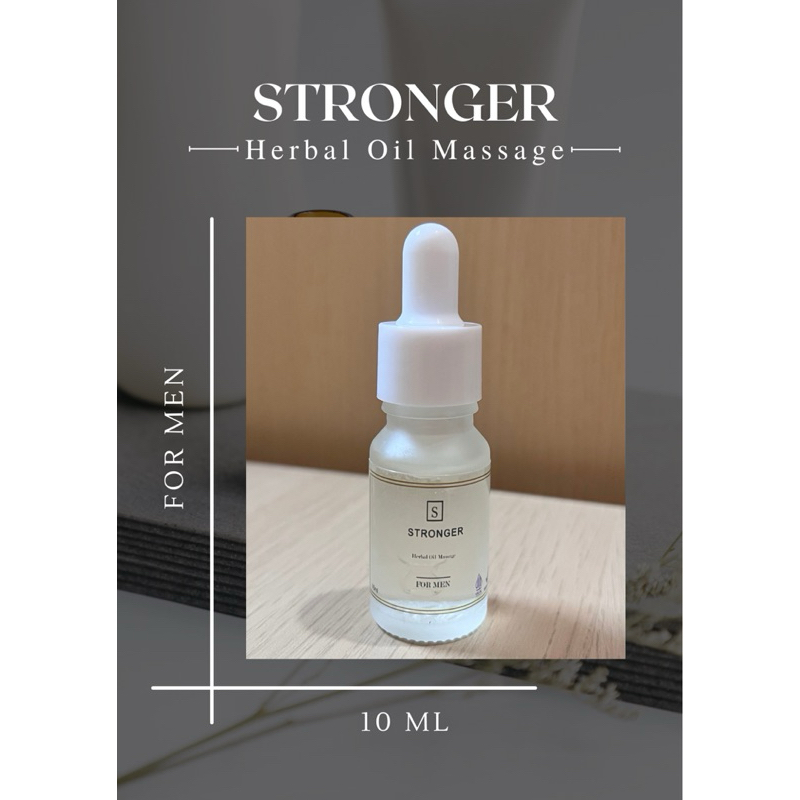 Stronger herbal oil massage 10 ML ORIGINAL 100% BPOM minyak oles urut mr p bikin besar dan panjang permanen