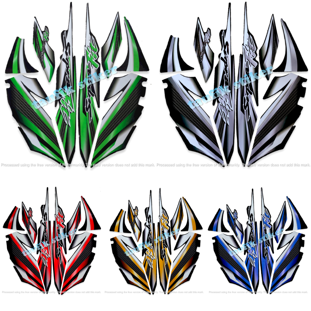 STRIPING LIS BODY MOTOR HONDA SUPRA FIT 2004 VARIASI STANDAR FULL SET