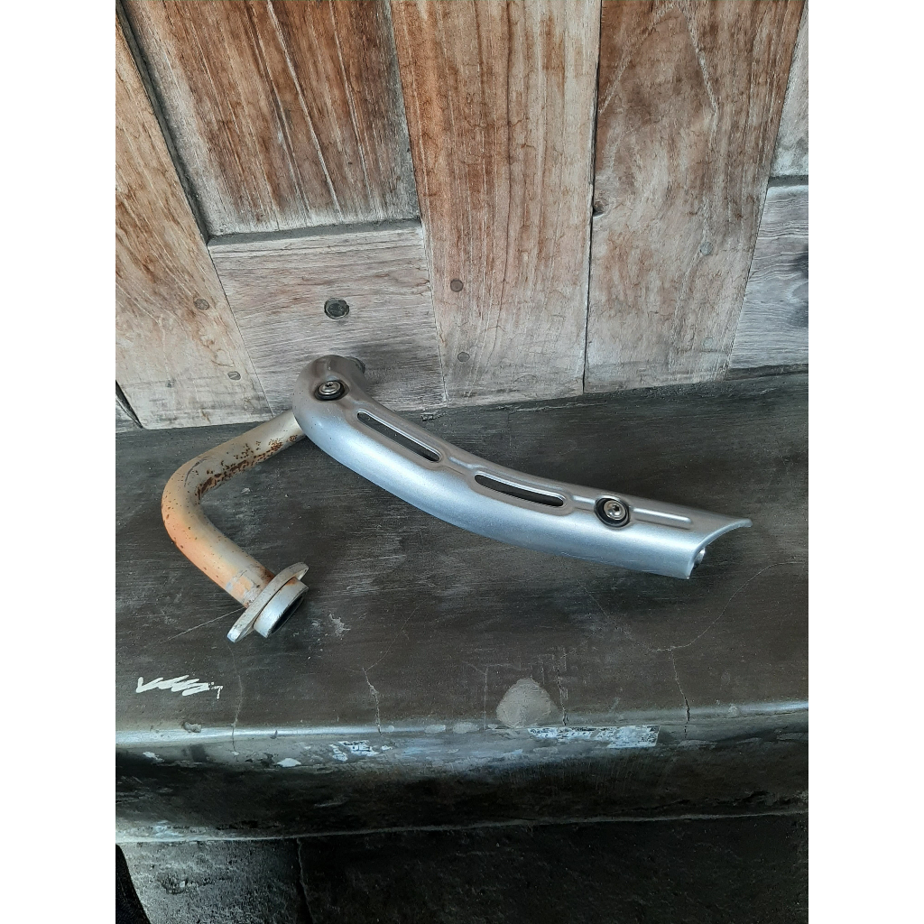 leheran kenalpot klx 140 original leher knalpot klx140 ori copotan motor