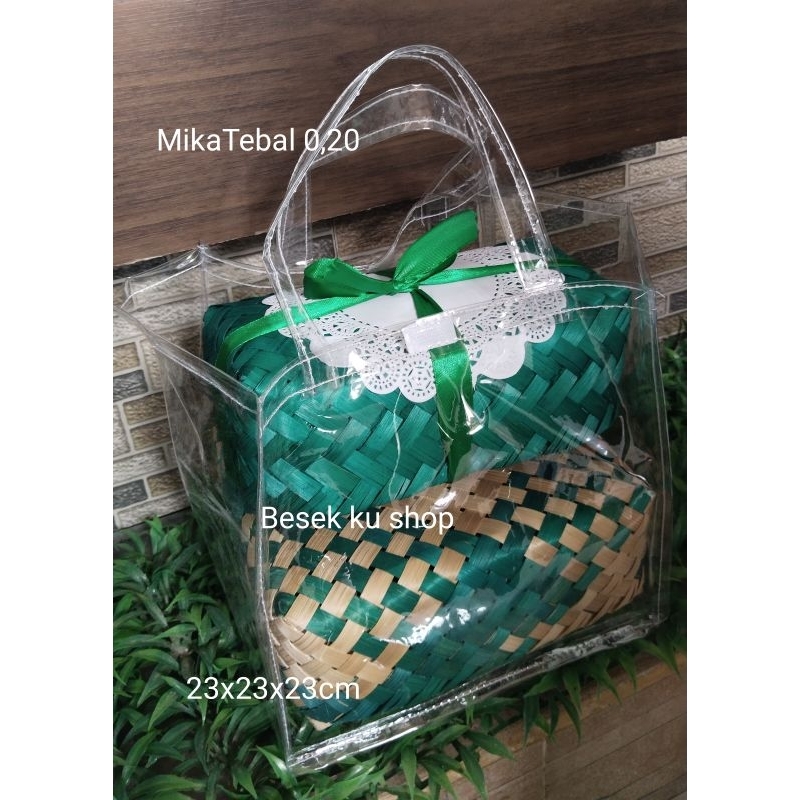 

Tas mika tebal transparan 23x23x23cm (0.20)