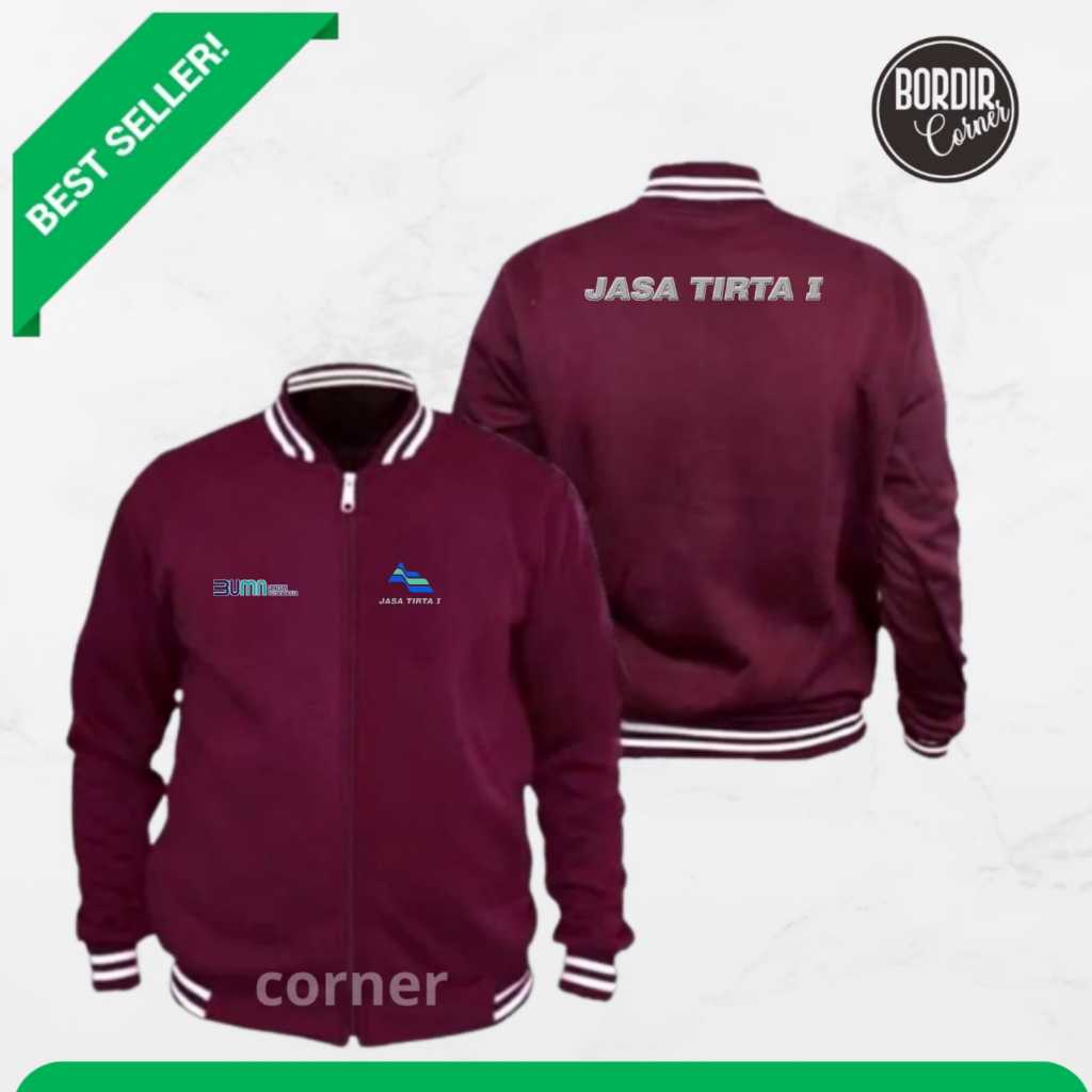 Jaket Jasa Tirta Bordir Jaket Varsity Bumn