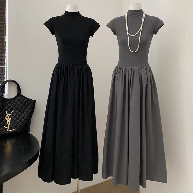 Paling DICARI Long Dress Jumbo Dress Kasual Wanita Dres Bali Kekinian Dress Hitam Tanpa Lengan