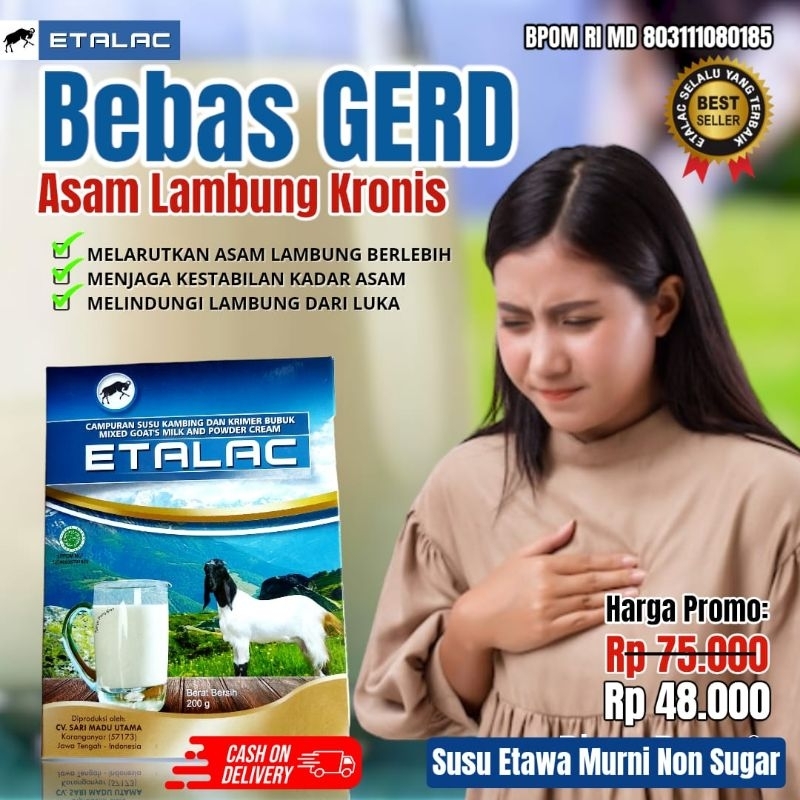 

Susu kambing etawa ETALAC bubuk Original (PAKET 1 BOX = 200G) exp. 1 Juni 2025