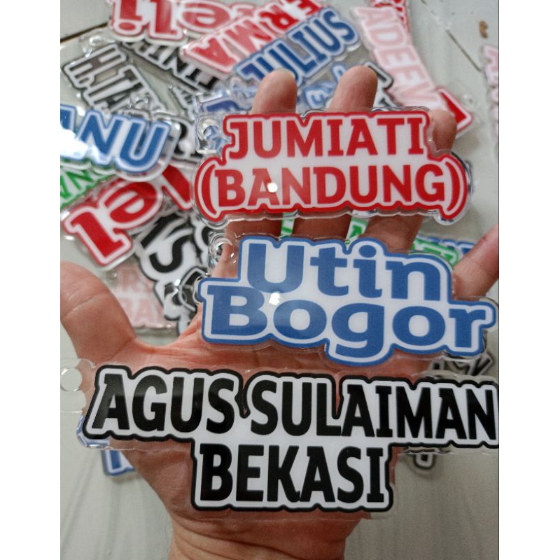 LUGGAGE TAG PRINTING / GANTUNGAN KOPER FREE NAMA (CUSTOM)
