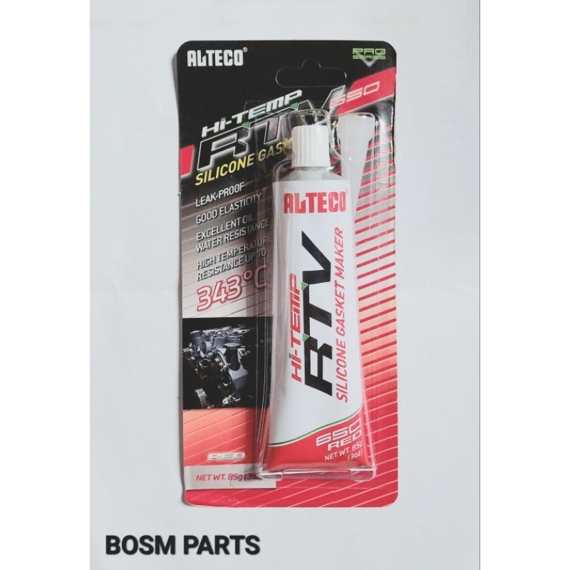 

LEM GASKET HI-TEMP RTV SILICONE RED 85 GRAM ALTECO