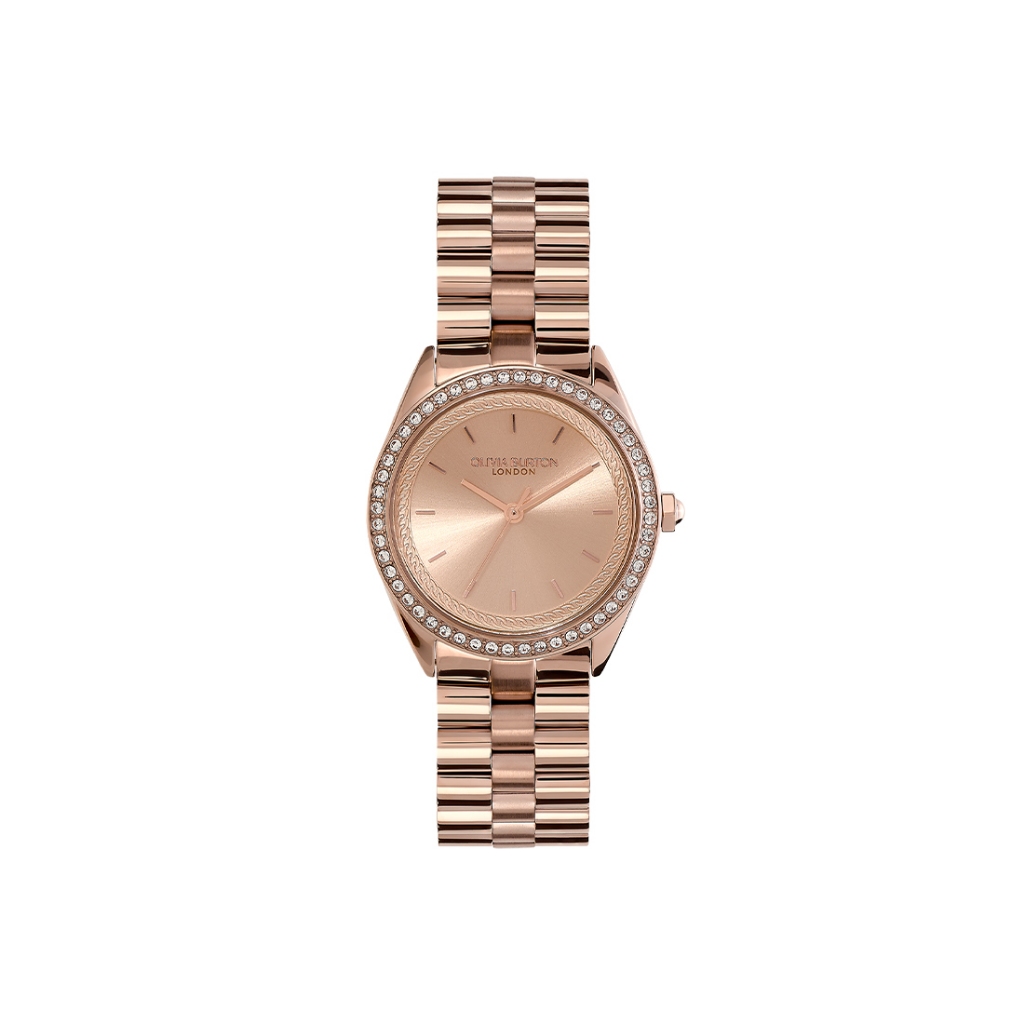 Jam Tangan Olivia Burton Bejewelled Rose Gold Bracelet Watch 34mm - 24000136