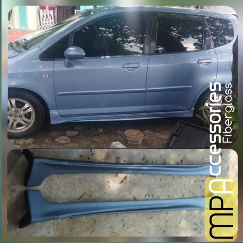 Sideskirt samping  Jazz GD3 fit vtec dan Idsi custom dari sideskirt jazz Gk5