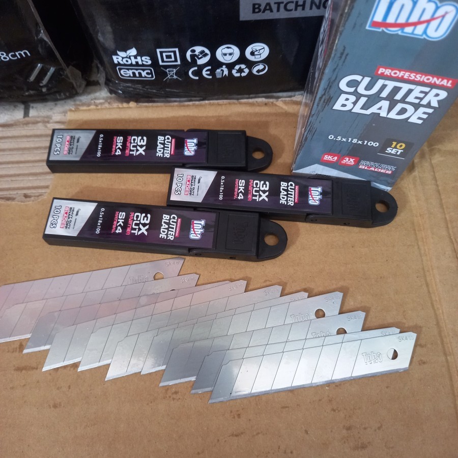 

ISI PISAU CUTTER 10PCS / Refil Cutter Blade 10 pcs TOHO