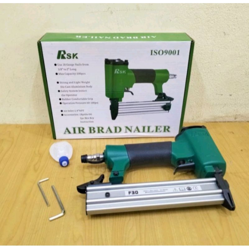 

RSK Air Nailer F30 Staples Angin Tembak paku Mesin Air Nailer F30 RSK