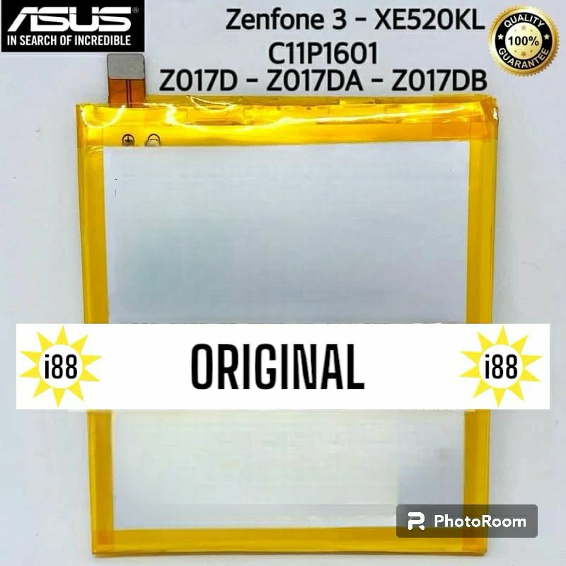 Baterai Batre Asus Zenfone 3 5.2 Baterai ASus Zenfone ZE520KL Z017D Z017DA Z017DB Batre Original Zen