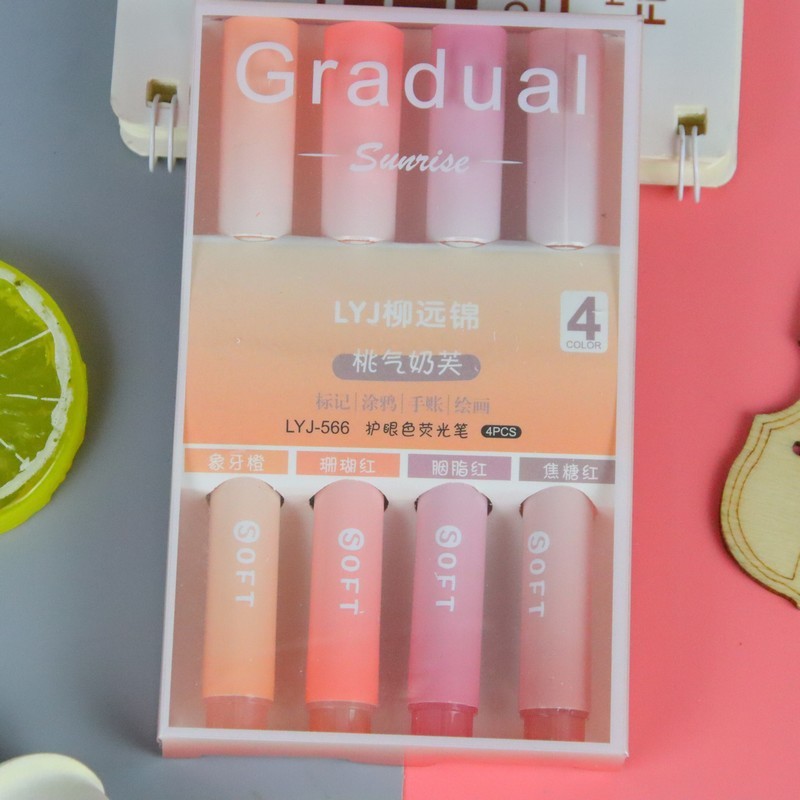 

CC - 1 SET ISI 4 HIGHLIGHTER WARNA PASTEL TERANG / 1 SET STABILO HIGHLIGHTER WARNA PASTEL TERANG FS