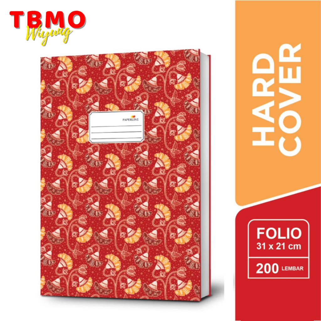 

TBMO Paperline Hard Cover HC Folio Isi 200/Buku Keuangan/Buku Hard Cover