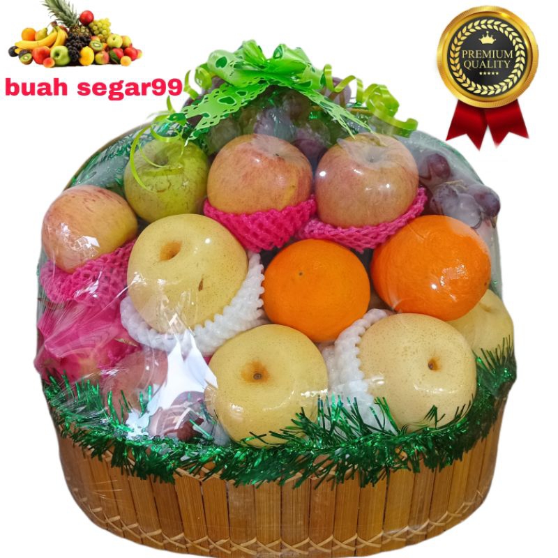 

pacrcel buah segar dengan isi macam macam buah