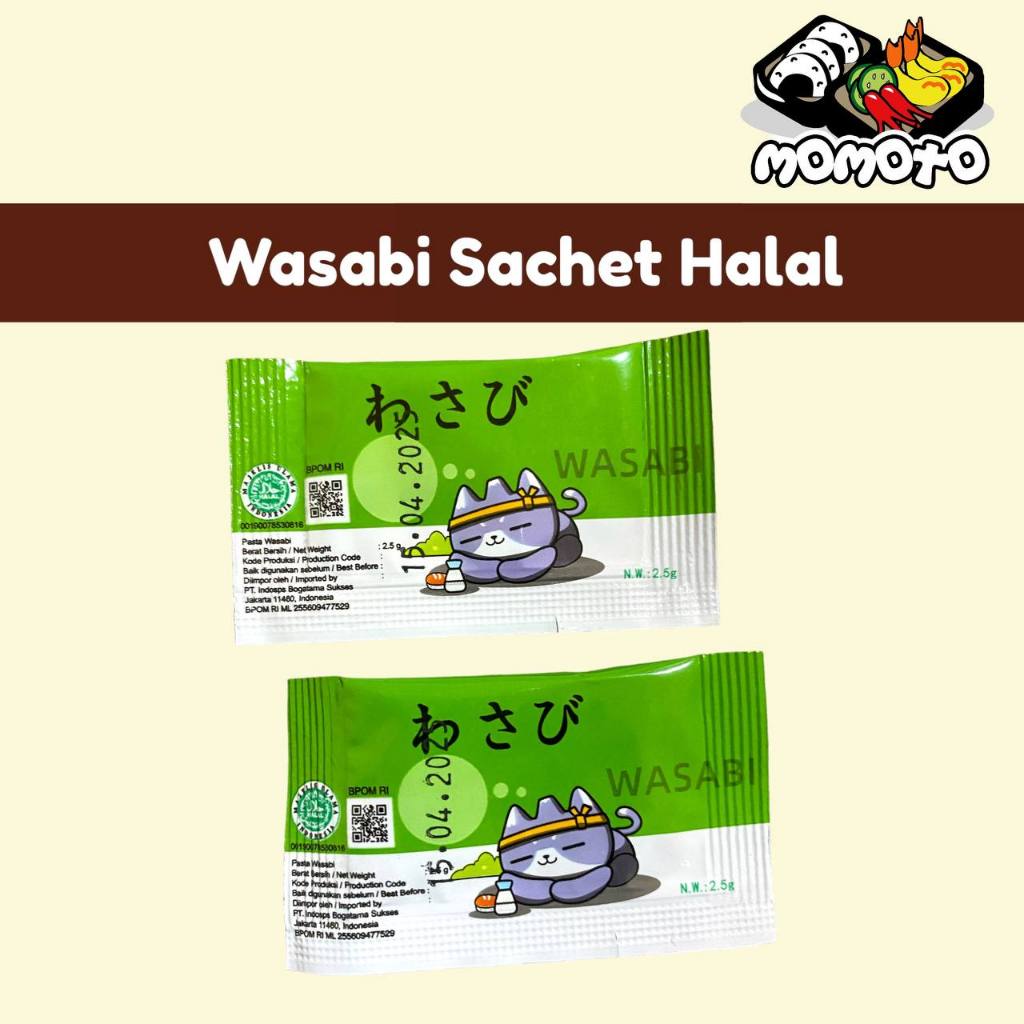 

Wasabi Sachet Halal Pasta 2 gram TERMURAH original sushi snack wasabi saset