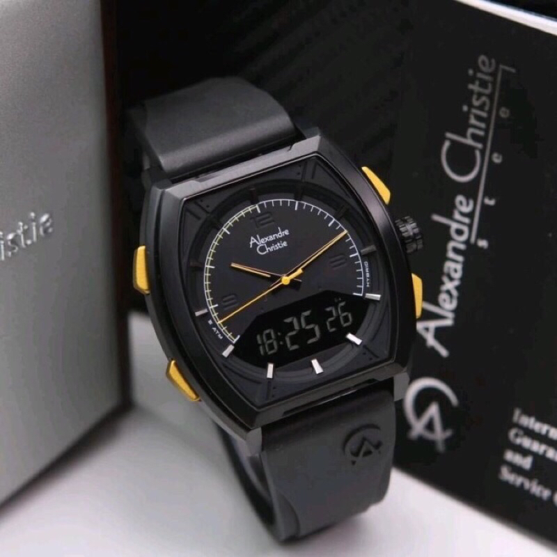 NEW JAM TANGAN PRIA ALEXANDRE CHRISTIE 9390MH / AC 9390 analog digital [ORIGINAL]