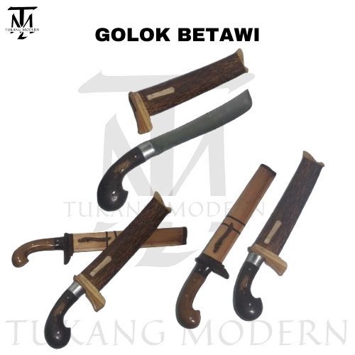 GOLOK BETAWI / GOLOK BETAWI ASLI / GOLOK BETAWI TANDUK / GOLOK BETAWI SI PITUNG / GOLOK BETAWI TUMPU