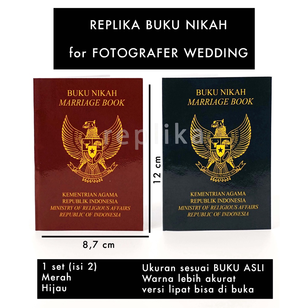 

ART F85N Replika Buku nikah mark 2 untuk fotografer wedding
