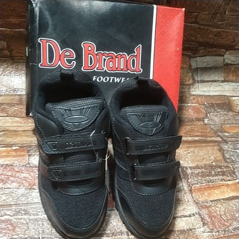 De Brand Velcro Sepatu Sekolah Untuk Anak SD,,,