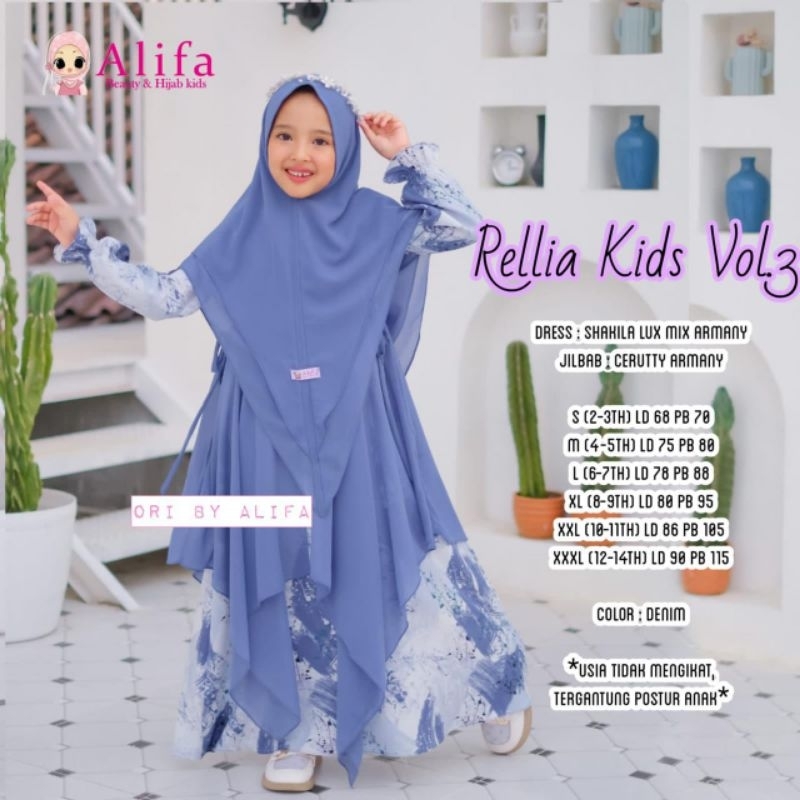 [[ RESTOCK FREE JILBAB  ]] RELLIA BY ALIFA OPALINA DRESS CERUTY BABYDOLL UWAIS ORIGINAL BERLABEL PRE