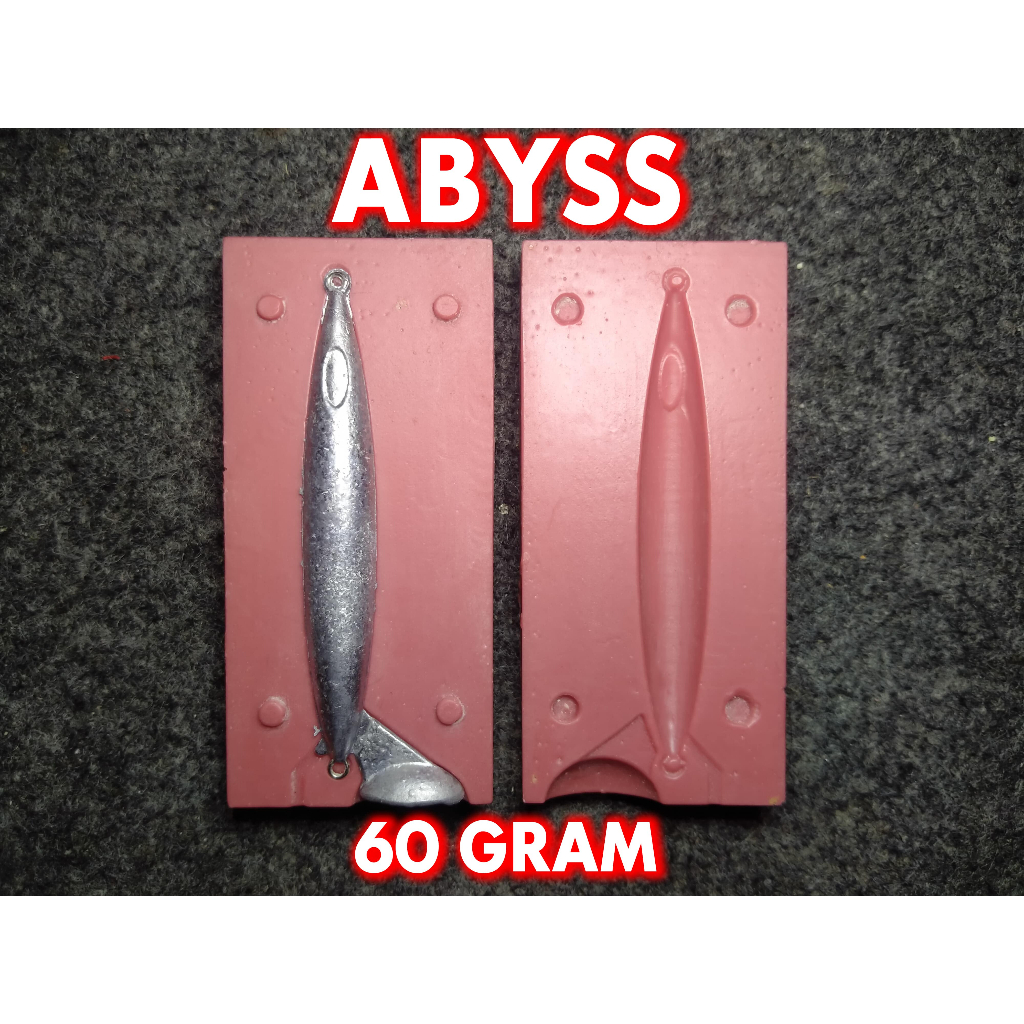 PROMO | MURAH Molding Cetakan Umpan Ikan Metal Jig Micro Jig ABYSS 60gr