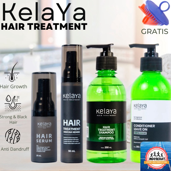 ART W13F KELAYA Hair Treatment Shampoo Conditioner Leave On Serum Minyak Kemiri  Perawatan Rambut Ru