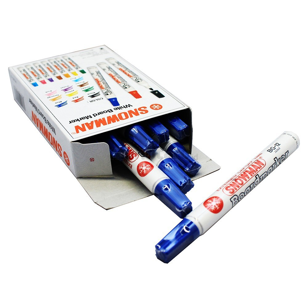 

SPIDOL SNOWMAN PERMANENT & BOARDMARKER HITAM & BIRU 1 PCS/BUAH