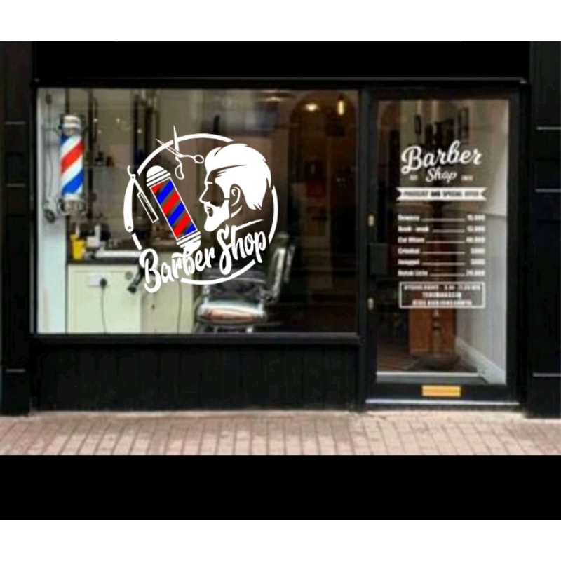 

STICKER BARBER SHOP STICKER DINDIN