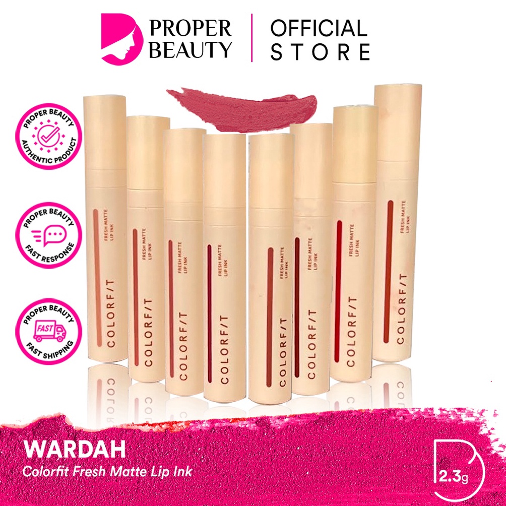 ART E28Y WARDAH Colorfit Fresh Matte Lip Ink Indonesia  Lipstick Facial Wash Face Essence Toner Mist