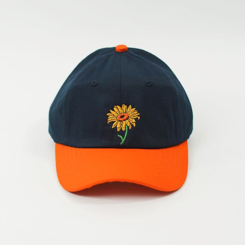 Topi Polo Cap Omidoki Orange Navy