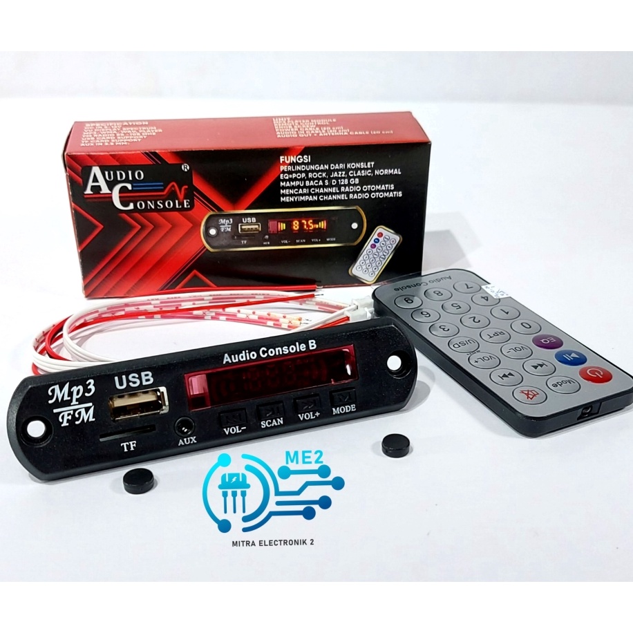 Beli Sekarang Hemat Besar Kit Modul Amplifier MP3 Player Bluetooth Modul Speaker Audio Consule Plus fm Radio mp3 USB