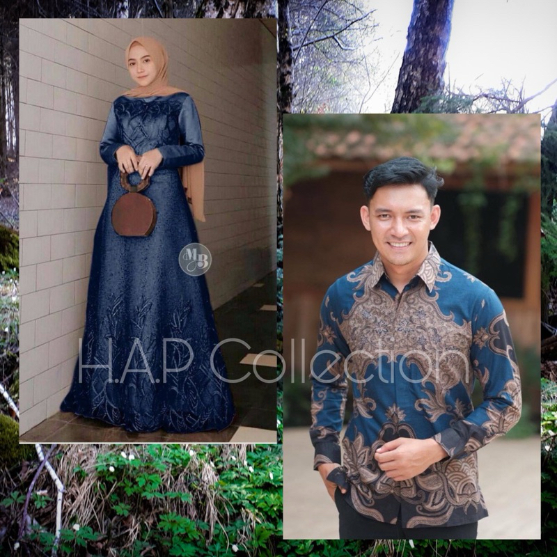 Sarimbit Pasangan Baju kebaya Brokat Baju kondangan Couple Gamis kemeja Pasangan Pria Wanita