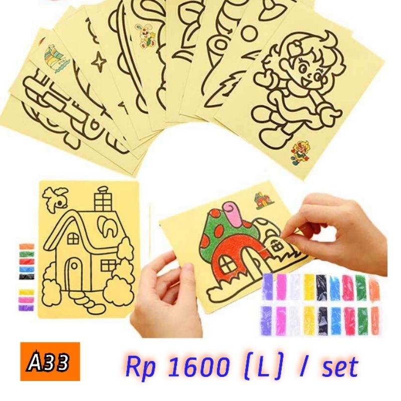 

Mainan edukasi terapi lukis pasir besar (L)