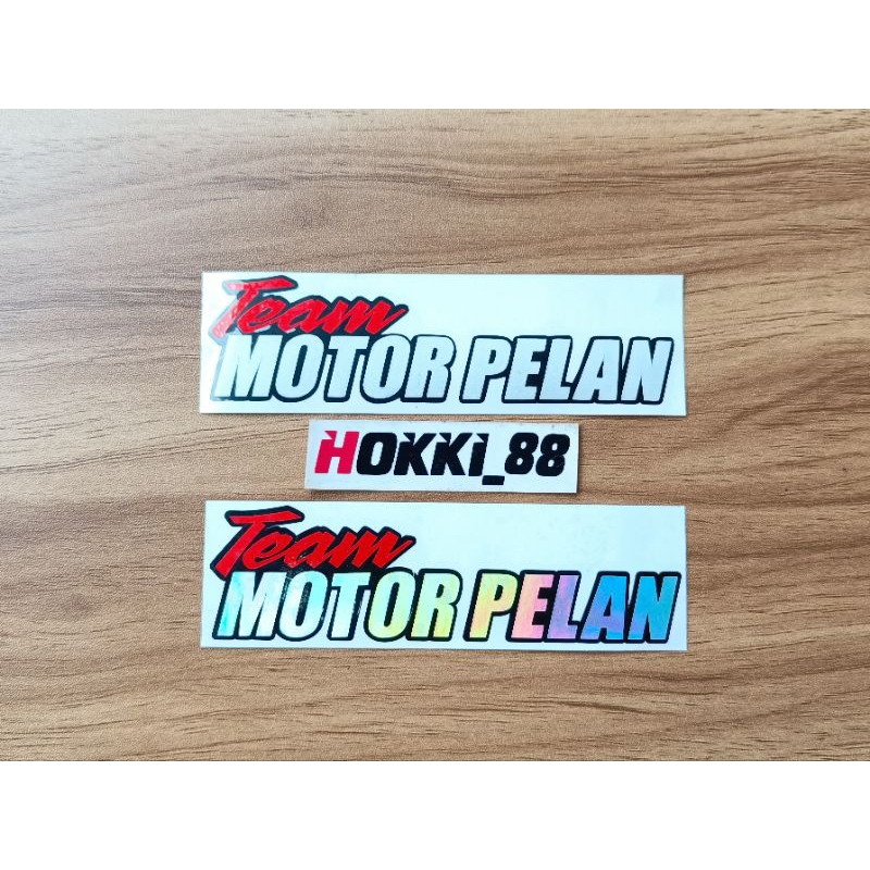 Stiker cutting team motor pelan