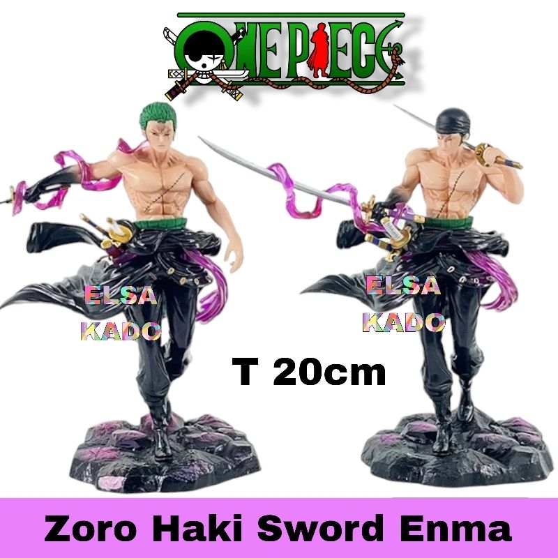 Action Figure Roronoa Zoro Haki Sword Enma  One Piece Anime Koleksi
