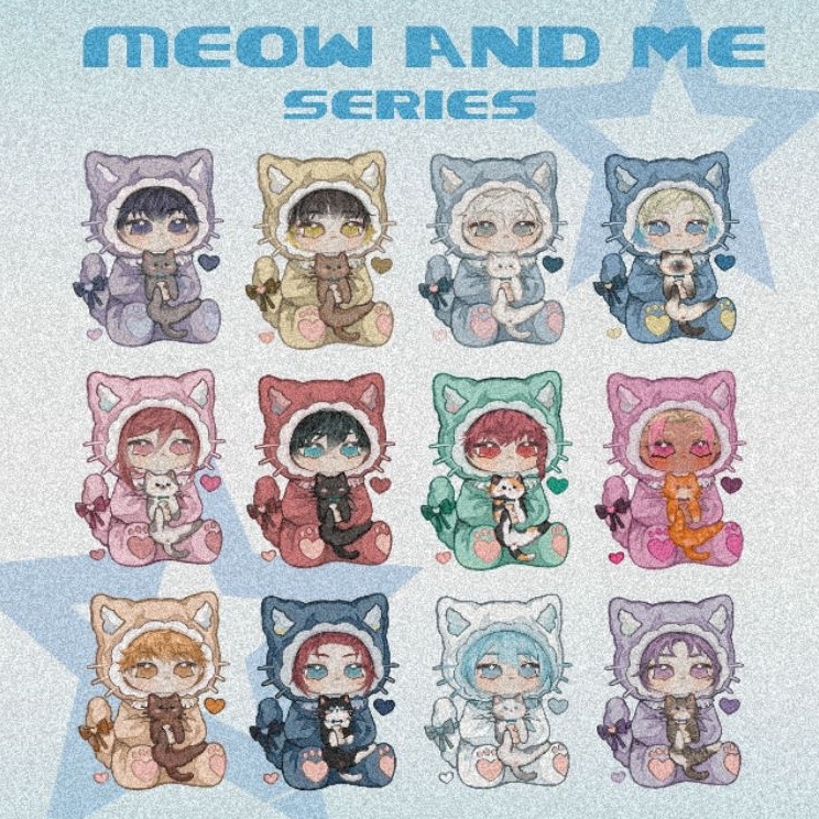 lv Meow and Me series Blue Lock phone charm