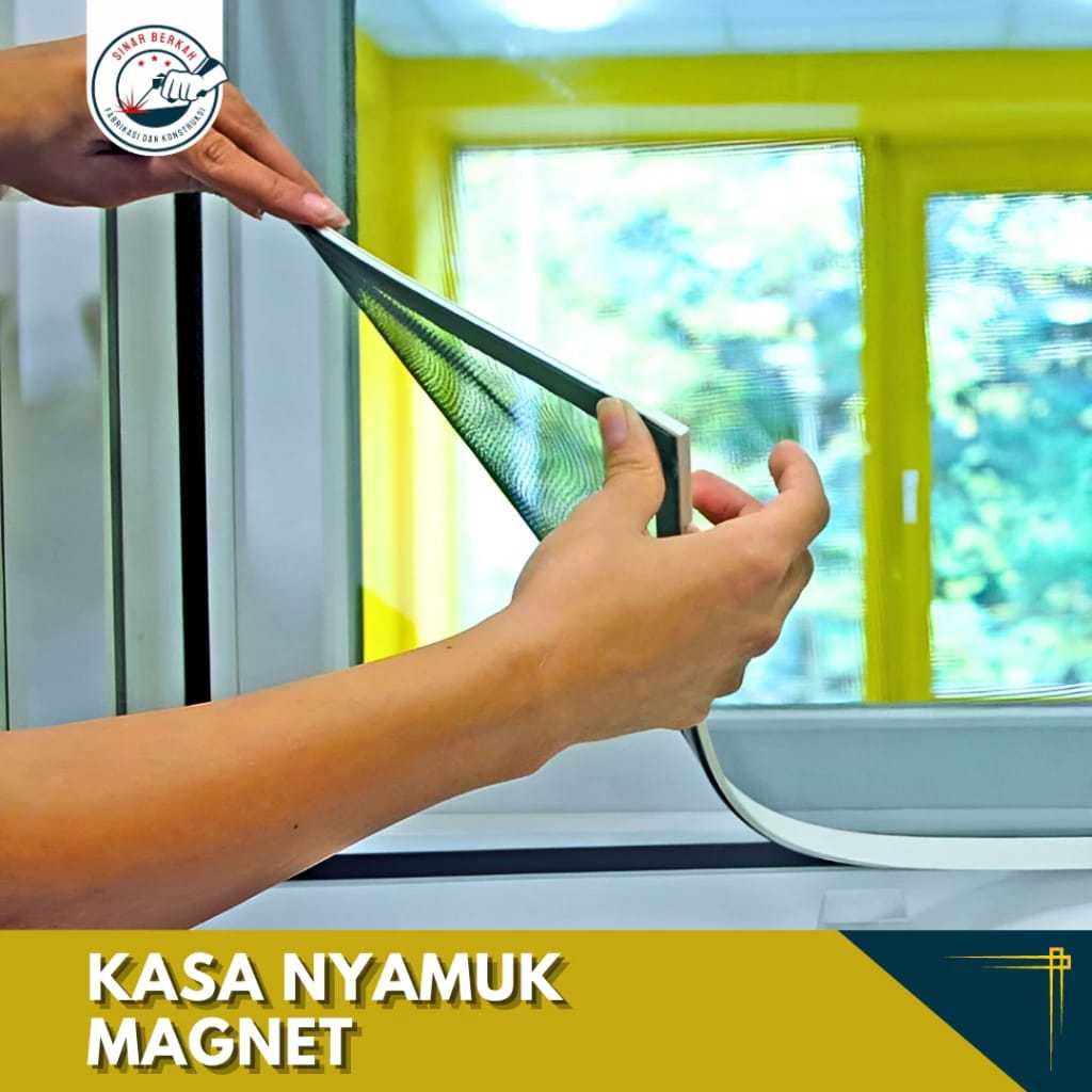 Kasa Nyamuk Magnet - Jaring Nano Fiber Stip - Kawat Nyamuk