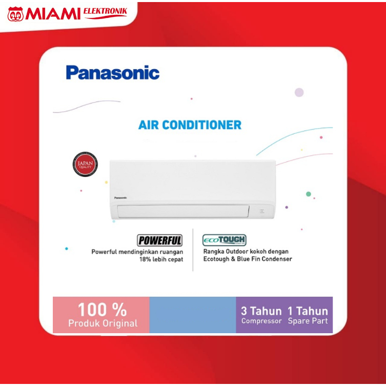 Panasonic CS-YN18WKJ AC Split 2PK Standard Putih